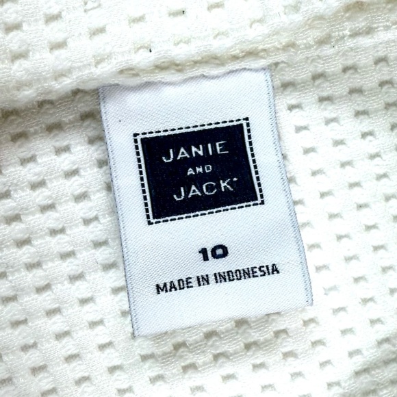 JANIE & JACK Girls Waffle Bow Dress Drop Waist Halter Tennis Sport 10 Activewear - Picture 5 of 12